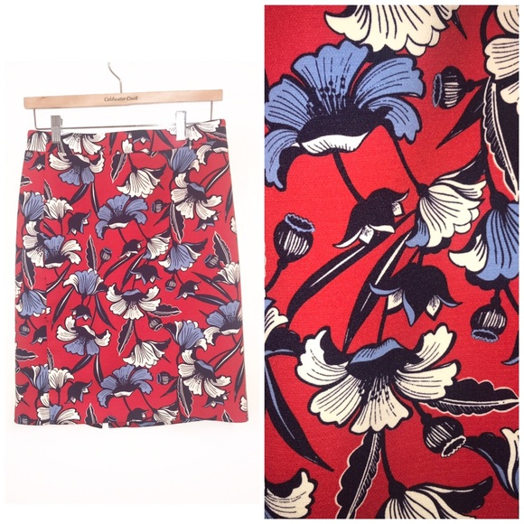 J. Crew Factory Dresses & Skirts - J.Crew Factory Floral Pencil Skirt-4 NWOT